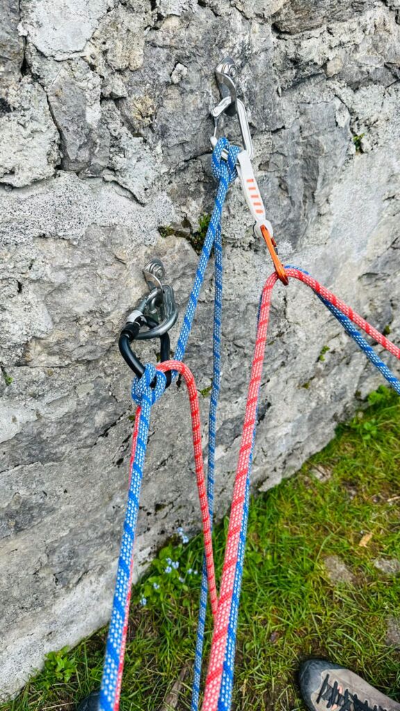 Standplatz einrichten mit kletterkurse.